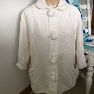 Vintage terry bath jacket.  Size medium